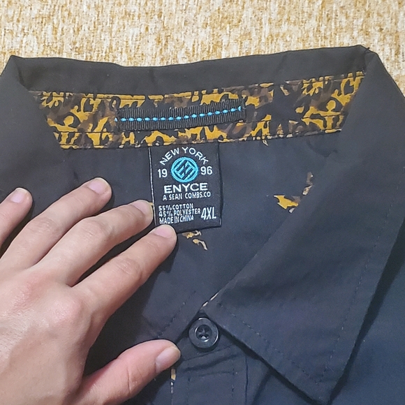 Enyce Men's Button Up Short Sleeve 4XL - Picture 4 of 6